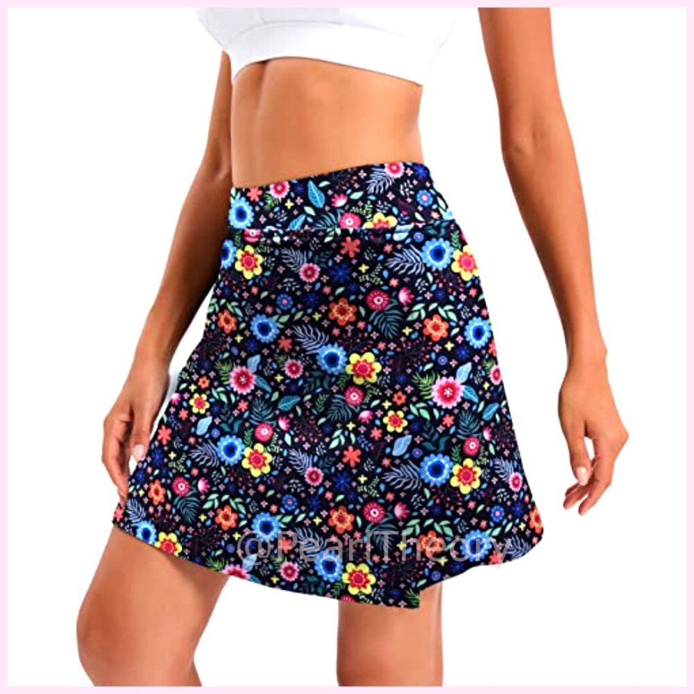 Polyester Blend Athletic Skort With Hidden Pocket… - image 4